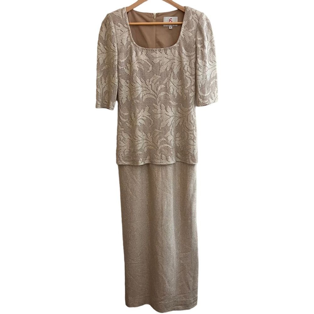 Vintage En Francais Dress Huey Waltzer Formal Evening Maxi 6